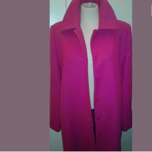 Pink Wool Peacoat Womens Winter Coat Larry Levine